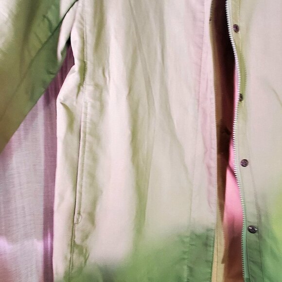 NWOT - GAP Apple Green Raincoat - Long Lightweight - Picture 7 of 10